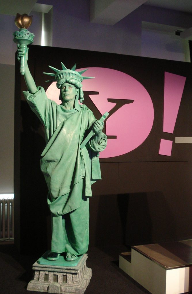Penny England's Statue of Liberty at Yahoo