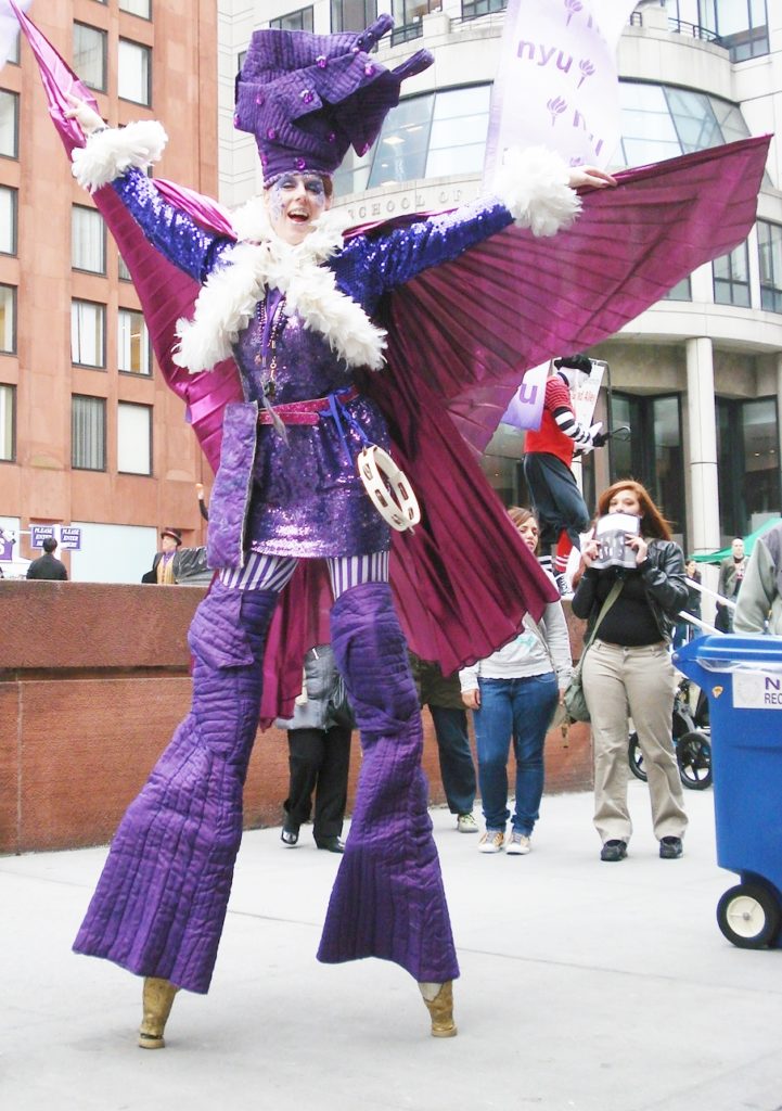Penny England as Purple on Stilts