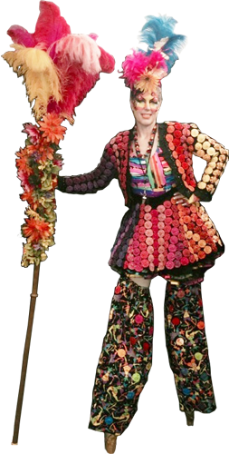 Penny England's Fabulous Costumes on Stilts!