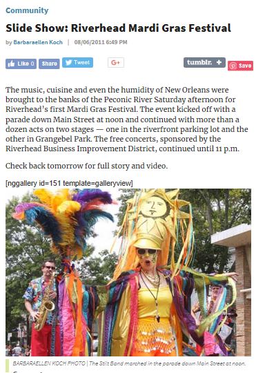 Riverhead Mardi Gras Article